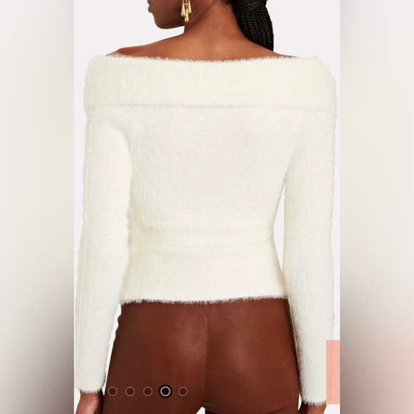 JONATHAN SIMKHAI
Aiden Fuzzy Knit
Off Shoulder Top in Ivory NWOT - Picture 2 of 8